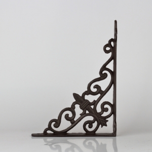 Kovová konzola na políciu 4x19x26cm 650g