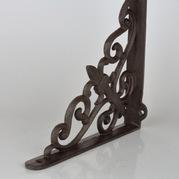 Kovová konzola na políciu 4x19x26cm 650g