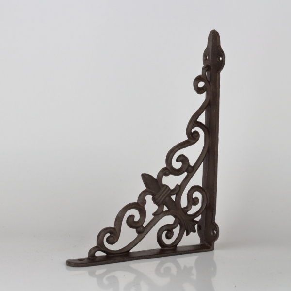 Kovová konzola na políciu 4x19x26cm 650g