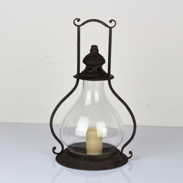 Kovová lampáš 22x45cm 