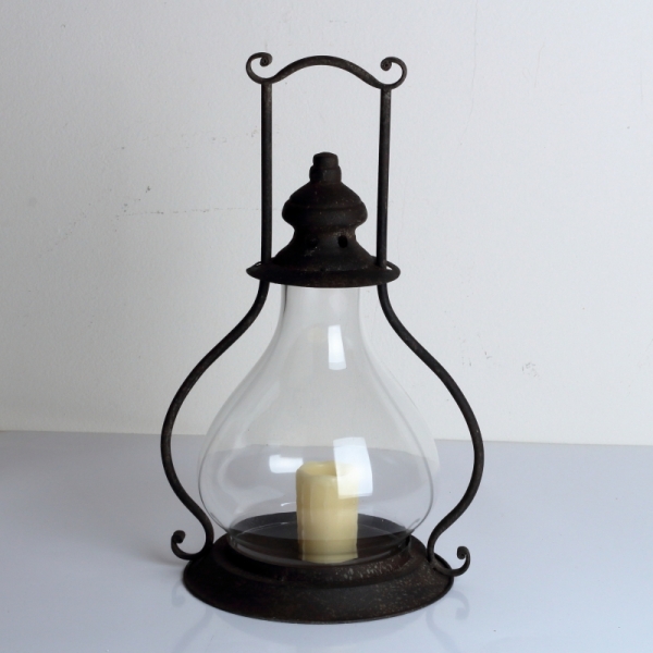 Kovová lampáš 22x45cm 