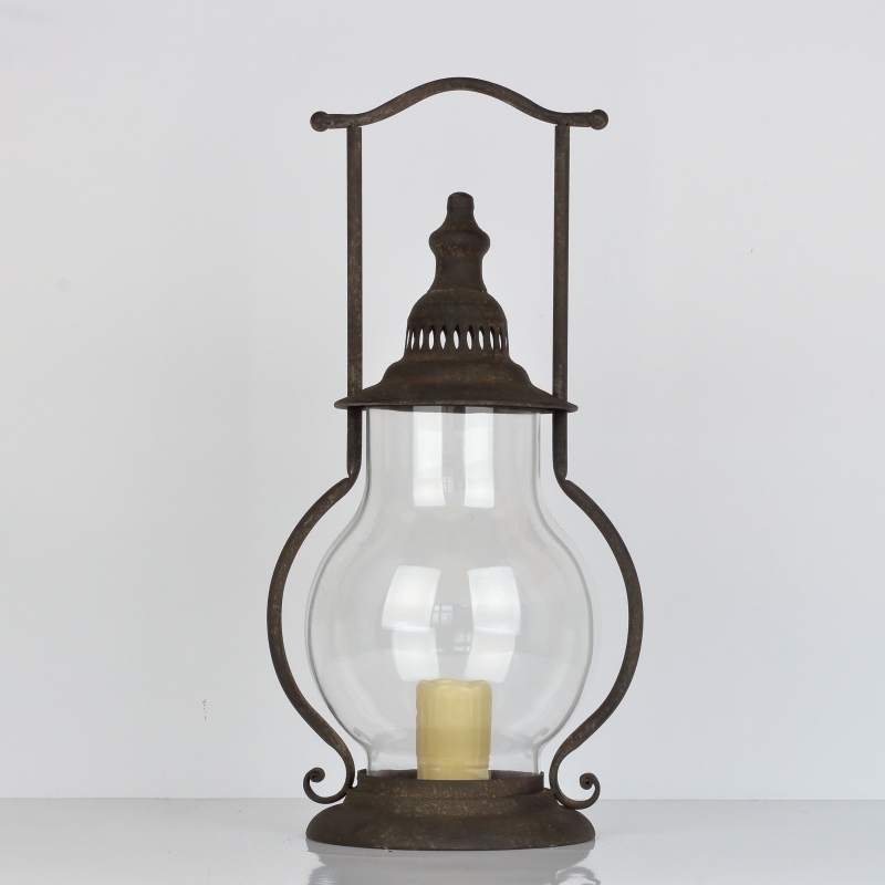 Kovová lampáš 30x52cm