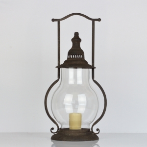 Kovová lampáš 30x52cm