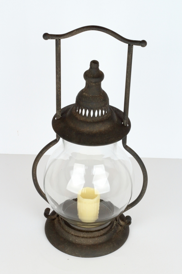 Kovová lampáš 30x52cm