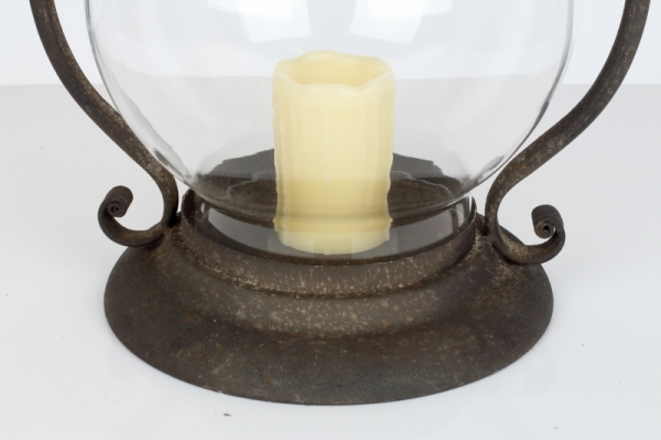 Kovová lampáš 30x52cm