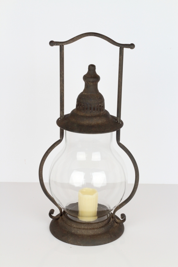 Kovová lampáš 30x52cm