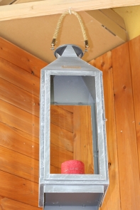 Kovová lampáš s uchom z povrazu (set 3ks) 54/42 / 25cm