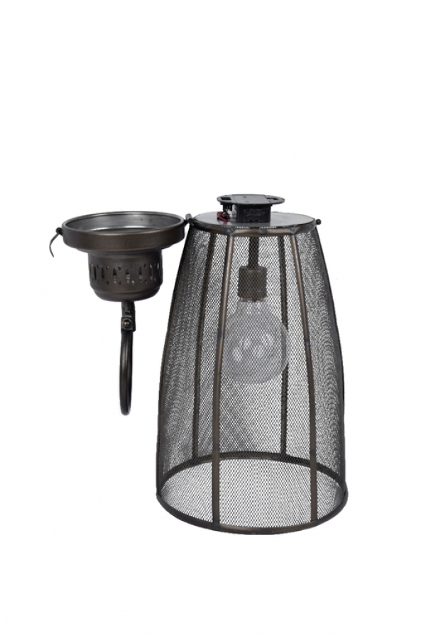 Kovová lampáš s žiarovkou 50cm