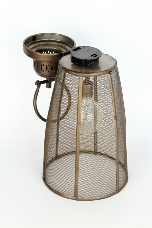 Kovová lampáš s žiarovkou 50cm