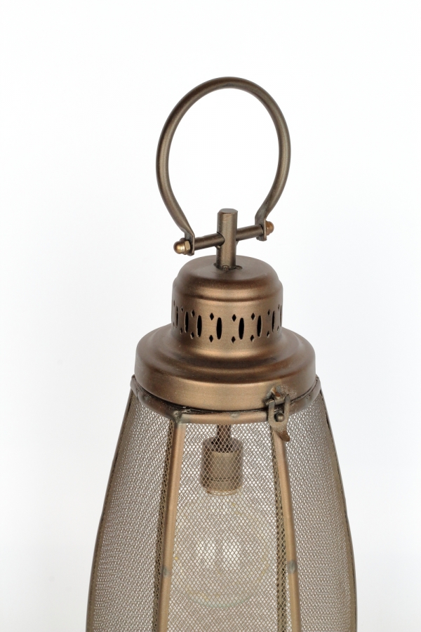 Kovová lampáš s žiarovkou 50cm