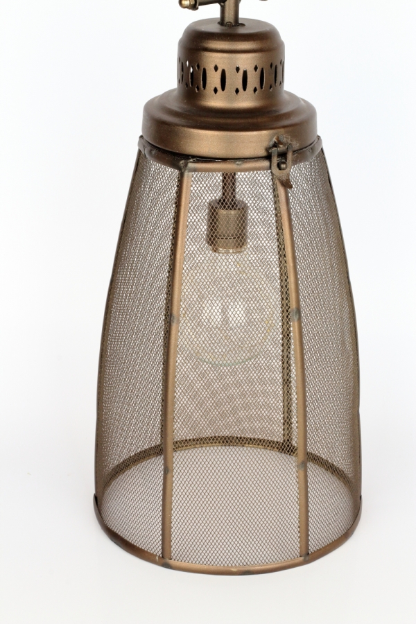 Kovová lampáš s žiarovkou 59cm