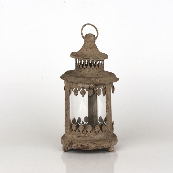 Kovová lucerna starodávna 20cm