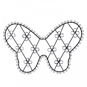 Kovová nástenka motýľ 45x30cm