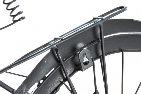 Kovová nástenná dekorácia modre bicykel 89x53x5cm RED