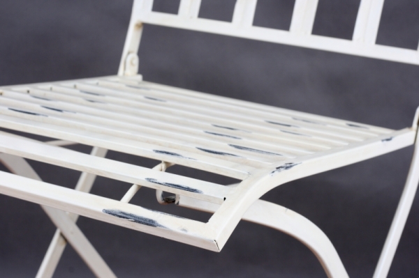 Kovová stolička biela 40x94x54cm