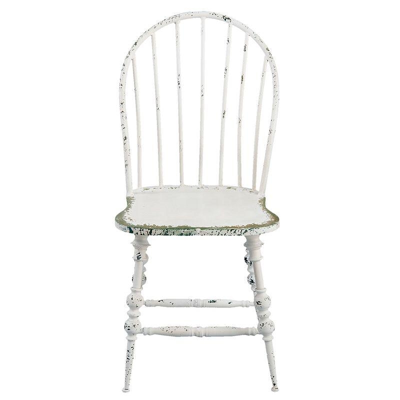 Kovová stolička biela 49x54x99cm