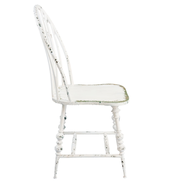 Kovová stolička biela 49x54x99cm