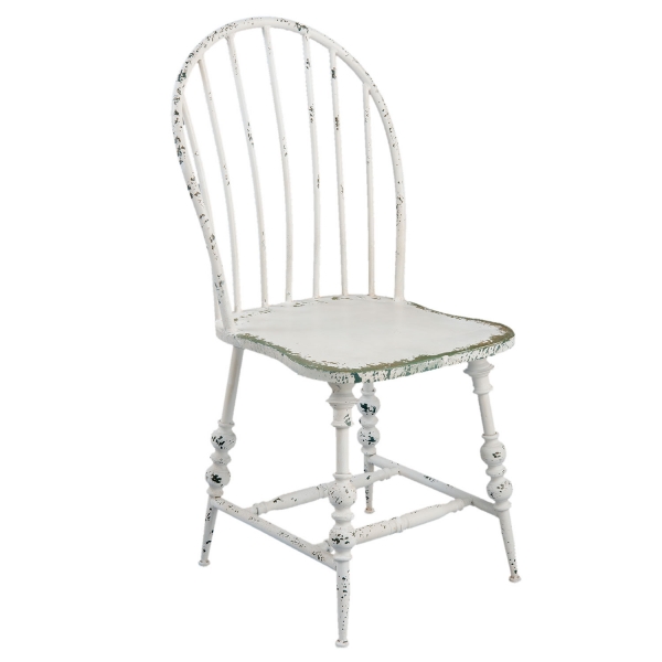 Kovová stolička biela 49x54x99cm