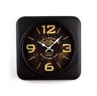 Kovové hodiny do reštaurácie London 35x35cm