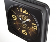 Kovové hodiny do reštaurácie London 35x35cm