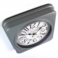 Kovové hodiny retro 35x35cm