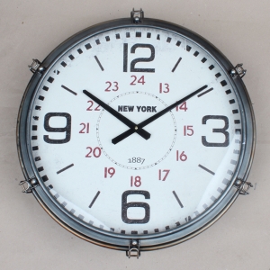 Kovové nástenné hodiny NEW YORK 51,5cm