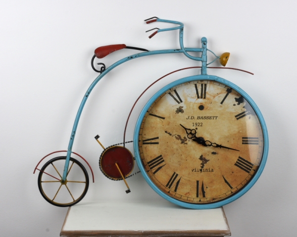 Nástenné hodiny retro kolo 78x67cm