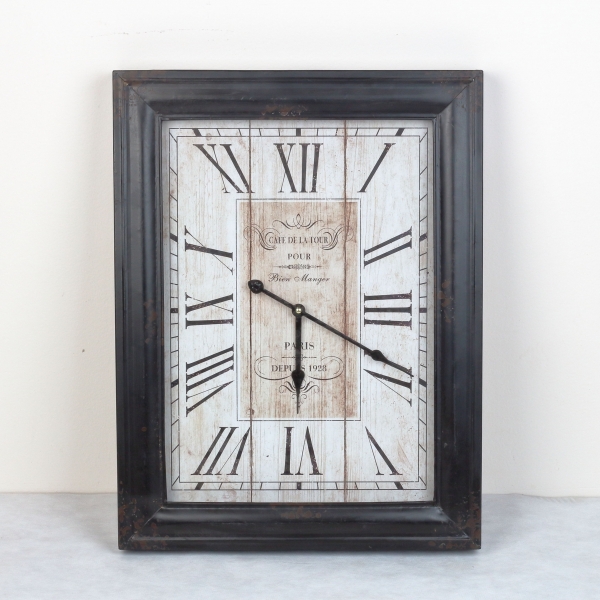 Kovové nástenné hodiny - VYŘAZENO - Paris 1928 44x58cm
