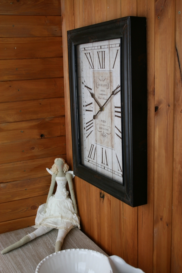 Kovové nástenné hodiny - VYŘAZENO - Paris 1928 44x58cm