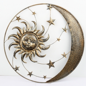 Kovové slnko na stenu 75cm