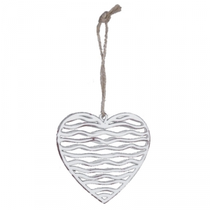 Kovové srdce na zavesenie Láska strednej 