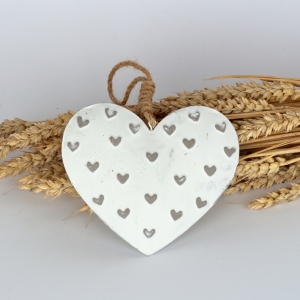 Kovové závesné srdce 13×22×3cm