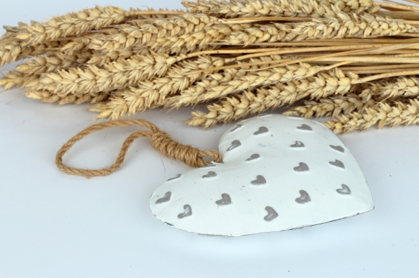 Kovové závesné srdce 13×22×3cm