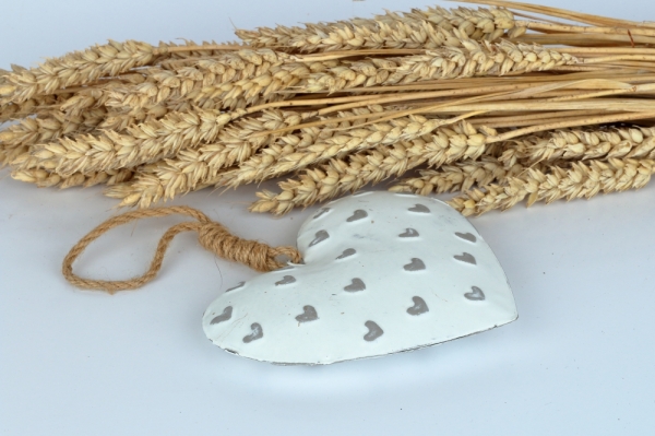 Kovové závesné srdce 13×22×3cm