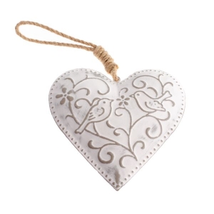 Kovové závesné srdce z lásky 13x22x3cm