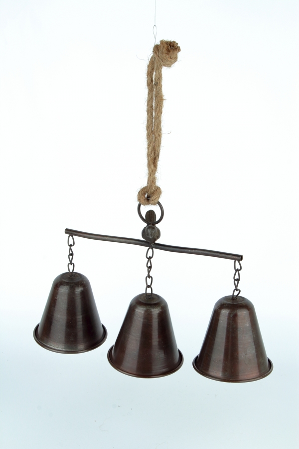 Kovové zvončeky s vtáčikom