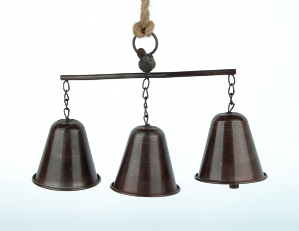 Kovové zvončeky s vtáčikom