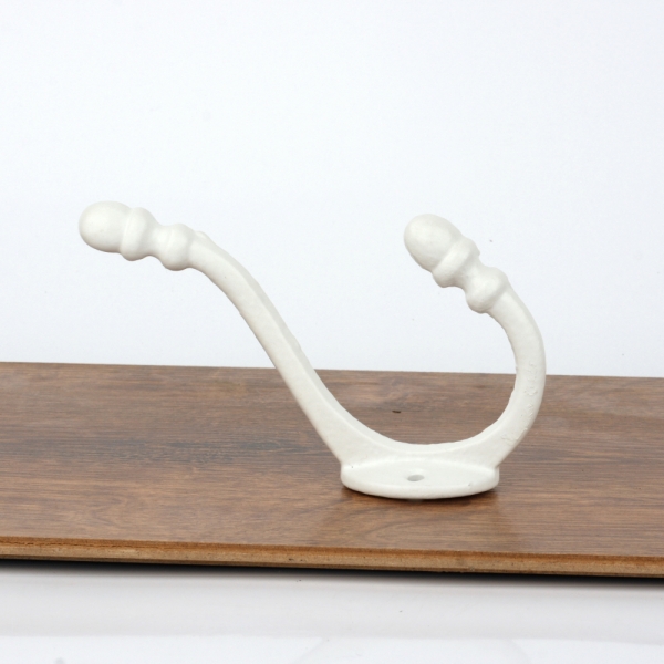 Kovový biely háčik 3x8x12cm