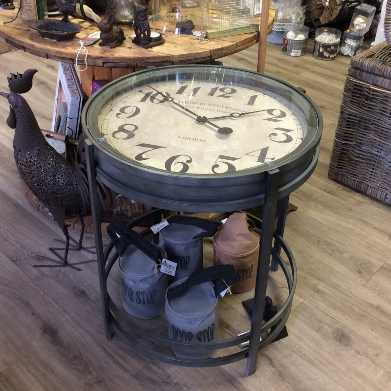 Kovový konferenčný stôl hodiny 42,4x54,2x42,4cm