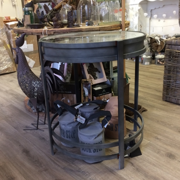 Kovový konferenčný stôl hodiny 42,4x54,2x42,4cm