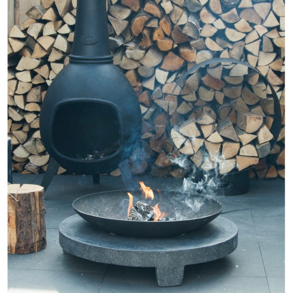 Kovový kôš na drevo ku krbu 58,2x38x72cm