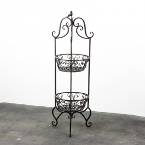 Kovový okrúhly stojan na kvety 90cm