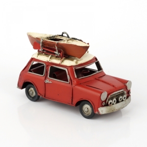 Kovový model auta s kajakom 16cm