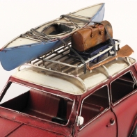 Kovový model auta s kajakom 30x17x14cm