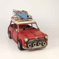 Kovový model auta s kajakom 30x17x14cm