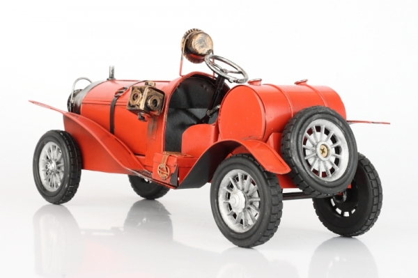 Kovový model červeného auta 30x11cm