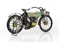 Kovový model motobicykel zelené 30cm