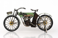 Kovový model motobicykel zelené 30cm