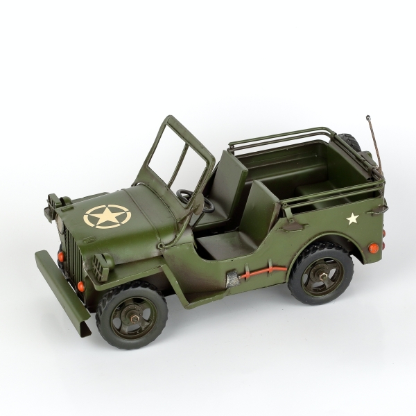 Kovový model vojenský džíp 31cm