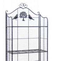 Kovový nábytok - police s regálmi 55,5x155x29cm